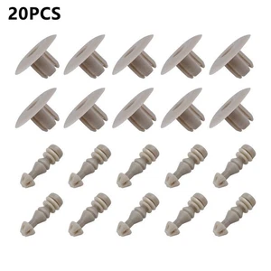 Compact Panel Clip 2005 20PC 20mm Beige Clip New Panel Fits Into 9mm Hole - Picture 1 of 6