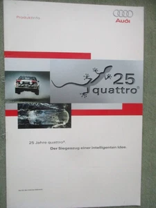Audi 25 Jahre quattro +sport S1,V8,allroad,TT coupe, Le Mans Katalog 1/2005 - Bild 1 von 5