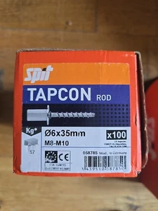 Spit Tapcon Rod Hanger / Anker 6x35mm M8-M10 Box of 100 058785 - Bild 1 von 4