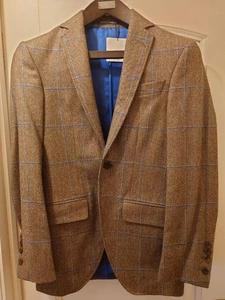 Hackett London Unworn British Blazer Fox Bros Fabric UK Size 34 - Picture 1 of 6