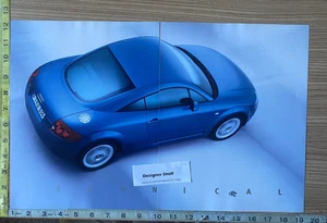 Audi TT Blue Cars 2 Page Scene Book Photograph - Picture 1 of 1