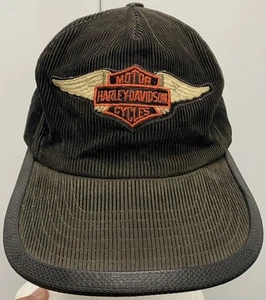 Vintage Harley Davidson Eagle Trucker Mütze Cord Cap Made In USA mit Reifenkrempe! - Bild 1 von 6
