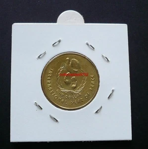 1986 ONE DOLLAR COIN YEAR OF PEACE CH- Unc - Picture 1 of 1