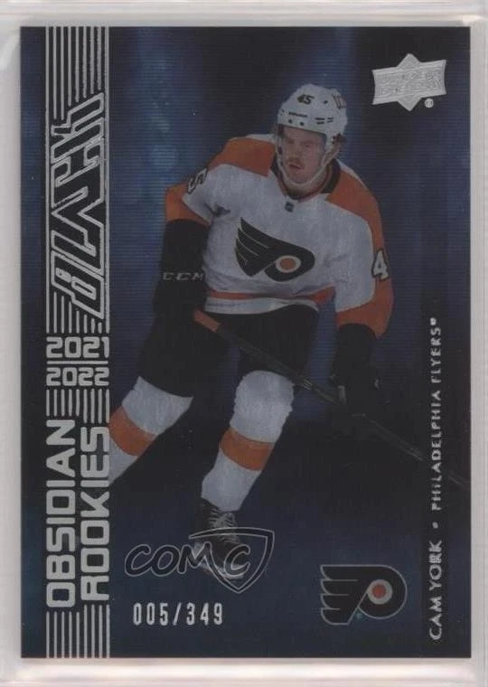 2021-22 SPx UD Black Obsidian Rookies /349 Cam York #OR-11 RC - Image 1 of 2