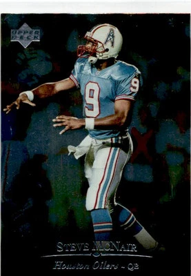 1996 Upper Deck Silver Collection #132 Steve McNair Houston Oilers - Image 1 of 2