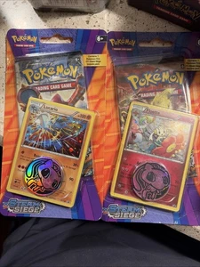 Pokémon Steam Siege Blister Packs Lucario & Floette Promos - Picture 1 of 2