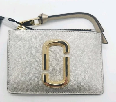 Бумажник Marc Jacobs The Snapshot компактный платиновый мульти кожа подлинный JL25021 - Изображение 1 из 4