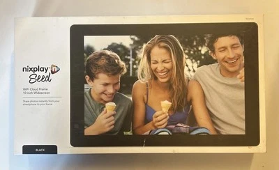 Nixplay Seed W10A Digital Photo Frame 10 Inch WiFi Cloud - Black - Image 1 of 4