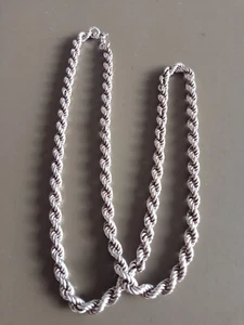 Vintage Twisted Silver Necklace - Picture 1 of 12