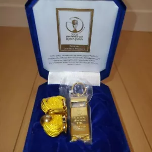 2002 FIFA World Cup Japan-Korea Tournament Official Noda Kakuseisha Gold Whistle - Picture 1 of 6