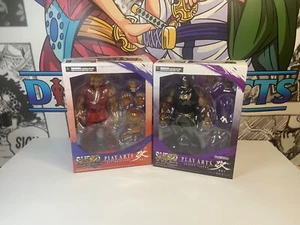 PLAY ARTS KAI- KEN Super Street Fighter IV Arcade Edition  8d & Akuma LOT USED - Picture 1 of 14