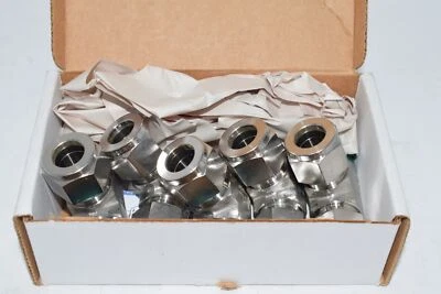 Box of 5 NEW Parker 8MRT6N-316 A-lok male run tee, 316SS, 1/2'' double ferrule t - Image 1 of 2