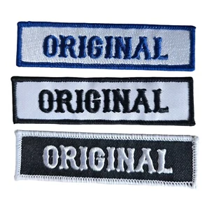 ORIGINAL MC MOTORCYCLE BIKER CLUB RANK OFFICER TITLE VEST JACKET IRON ON PATCH - Picture 1 of 5