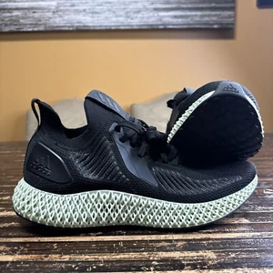 Adidas AlphaEdge 4D Running Shoes Core Black Carbon EF3453 Men's Size 9.5 - Picture 1 of 7