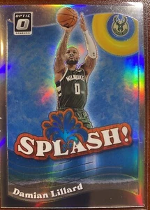 2023-24 Panini Donruss Optic - Splash Silver Holo Prizm #4 Damian Lillard - Picture 1 of 2