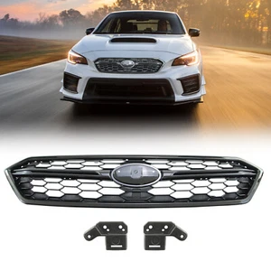 Parachoques delantero negro repuesto parrilla superior para Subaru WRX/WRX STI 2018-2020 - Imagen 1 de 9