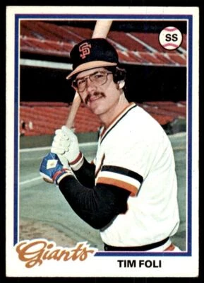 1978 Topps Tim Foli . San Francisco Giants #167 - Image 1 of 2
