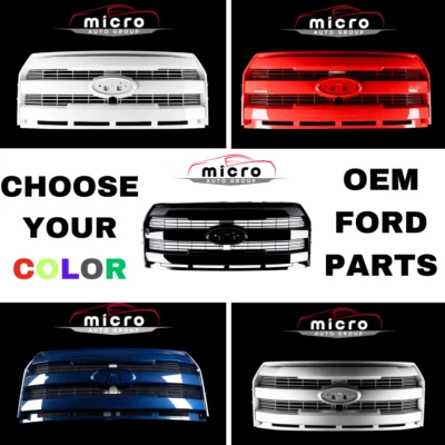 2015 2016 2017 FORD F-150 GRILLE 3-BAR NEW OEM *CHOOSE YOUR COLOR* FL3Z8200RA Foto 1 de 4