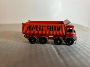 Matchbox #17-d Foden 8 Wheel Tipper Truck "Hoveringham" - Red & Orange - Picture 1 of 1