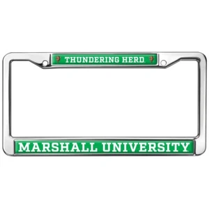 Marshall Universityversity Bison Logo Standard License Plate Metal Frame - Picture 1 of 7