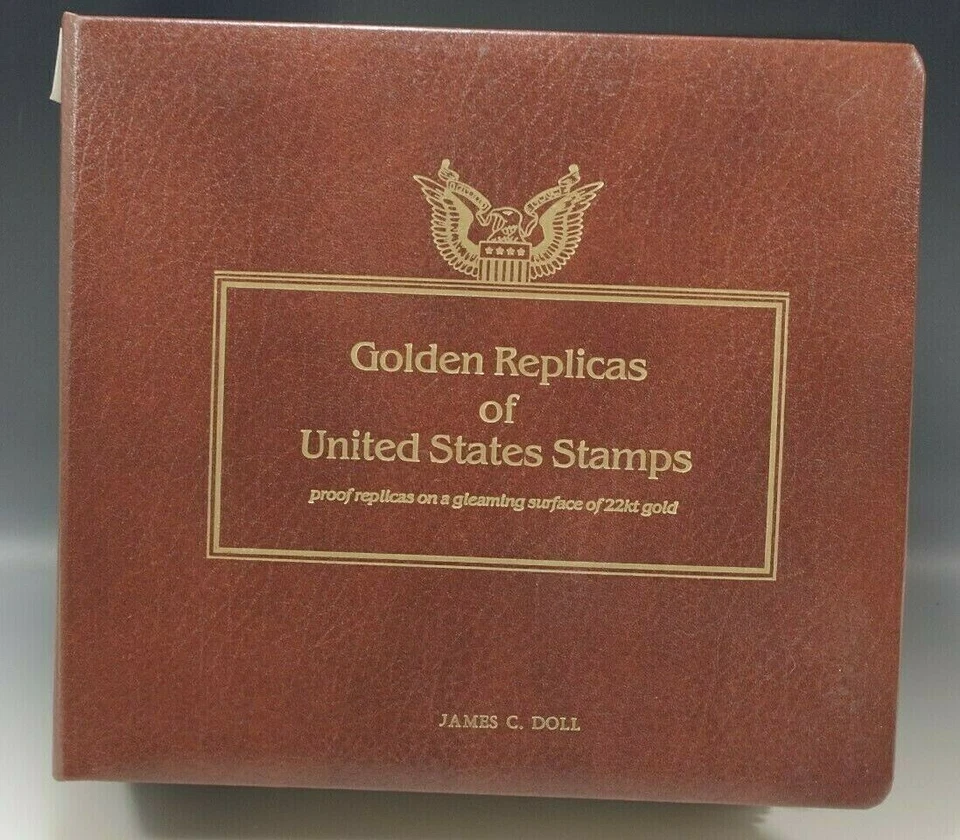 41 GOLDEN REPLICAS STAMPS ISSUE APR 6 1989/JUL 6 1990 SET 1st DAY COVER 22K GOLD - Image 1 of 4