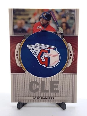 2023 Topps Series 1 Commemorative Team Logo Patch Jose Ramirez #TLP-JRA Relic - Image 1 of 2