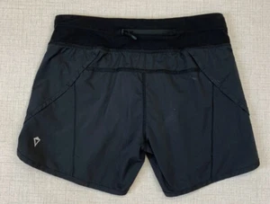 IVIVVA By Lululemon sz 12 Girls RELAY RACER SHORTS Black w/ Liner MINT !! - Picture 1 of 10