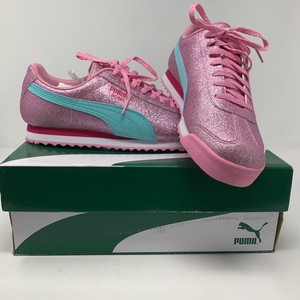puma blue and pink shoes