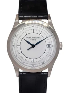 Patek Philippe Calatrava 5296 18k White Gold Mens 38mm Automatic Watch 5296G - Picture 1 of 11