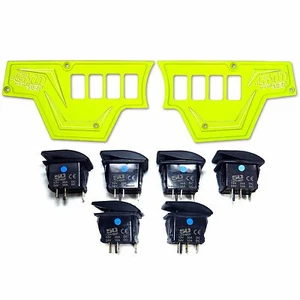  Waterproof Lime Squeeze Dash Panels Switches incl +Warranty Polaris XP1000 2016 - Bild 1 von 9