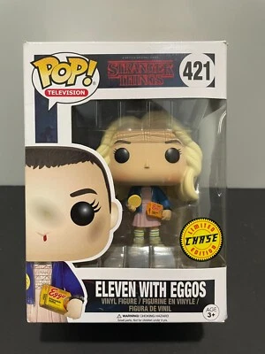 FUNKO POP! 奇怪的事情 Chase #421 ELEVEN 带 EGGOS NETFLIX 电视 — 第 1/4 张图片