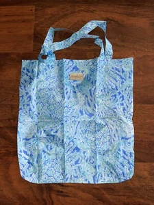 Lilly Pulitzer TORTUGA TIME PACKABLE BAG Turtles Lightweight Shopper Tote NWT - Picture 1 of 3