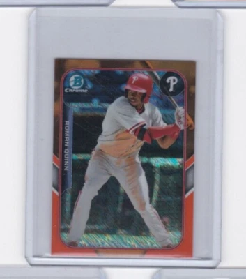 ROMAN QUINN '15 BOWMAN CHROME-FARM'S FINEST MINI ORANGE SHIMMER REFRACTOR #14/25 - Image 1 of 4