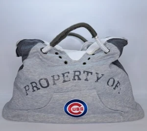 MLB Chicago Cubs Littlearth ProFANity Hoodie Purse Tote Bag Gray Baseball - Picture 1 of 12