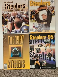Pittsburgh Steelers Official Yearbooks NFL Vintage Lot of 4 - Bild 1 von 5
