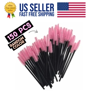 150Pcs Disposable Eyelash Brush Mascara Wands Applicator Eyebrow Brush, US STOCK - Picture 1 of 10