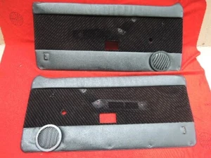 PAR de tarjetas de puerta originales usadas PANELES INTERIORES negro/terciopelo a rayas Alfa Romeo GTV6 - Imagen 1 de 22