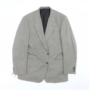 Chaqueta Traje Chaqueta de Poliéster Beige Diente de Sabueso para Hombre Talla 40 - Imagen 1 de 12