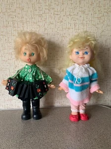 2 Vintage Soviet Dolls. Boy, Girl. Accordion Player. National Costume. USSR Toy - Picture 1 of 24
