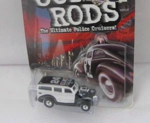 HOT WHEELS COP RODS EL SEGUNDO, CA POLICE DEPT ~'40s FORD WOODIE w/ REAL RIDERS~ - Picture 1 of 3