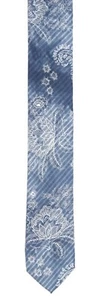 Penguin Mens Blue Cotton Paisley Tie L17106 - Picture 1 of 2