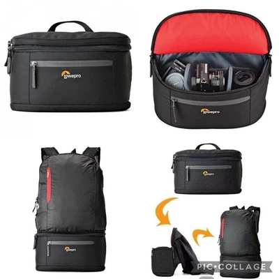Lowepro CONVERTIBLE POP-OUT CÁMARA EQUIPO BOLSA MOCHILA Senderismo Viaje Compacto Foto 1 de 4