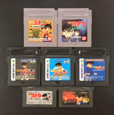Lot 7 DETECTICE CONAN GB GBA set Nintendo Japan Tested Cartridge only - Image 1 of 2