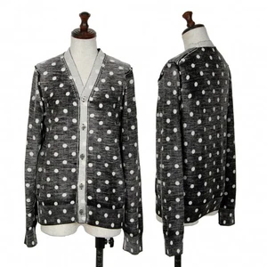 COMME des GARCONS Inside out Dot Wool Cardigan Size M(K-127497) - Picture 1 of 12