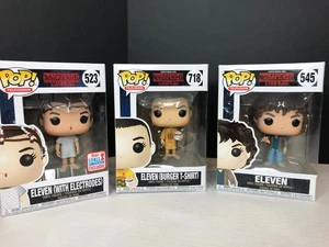 Funko Pop! Stranger Things Eleven Burger T-Shirt 718, Fall Convention 523, & 545 - Bild 1 von 8
