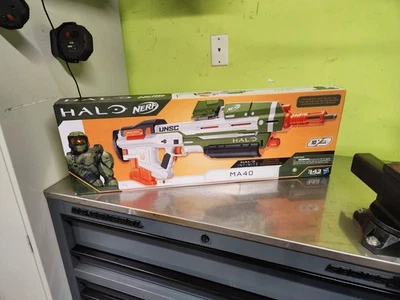 NERF Halo MA40 Motorized Dart Blaster (E9262) NEW/Sealed with Code - Image 1 of 4