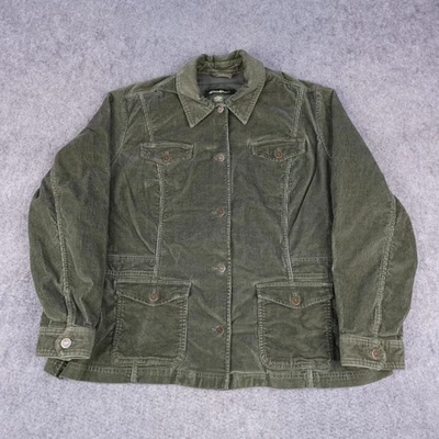 Chaqueta Eddie Bauer MUJER XXL Botón Delantero Abrigo Utilitario Foto 1 de 4