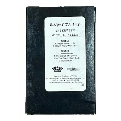 Ganksta NIP Interview With A Killa Rare Promo Cassette EP 1998 Horrorcore Rap VG - Image 1 of 4