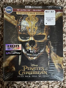 PIRATES OF THE CARIBBEAN: DEAD MEN TELL NO TALES Best Buy Exclusive STEELBOOK - Picture 1 of 3