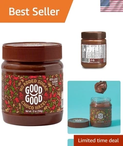 Untable de avellanas chocolate sin gluten decadente - 12 oz con edulcorantes naturales - Imagen 1 de 9